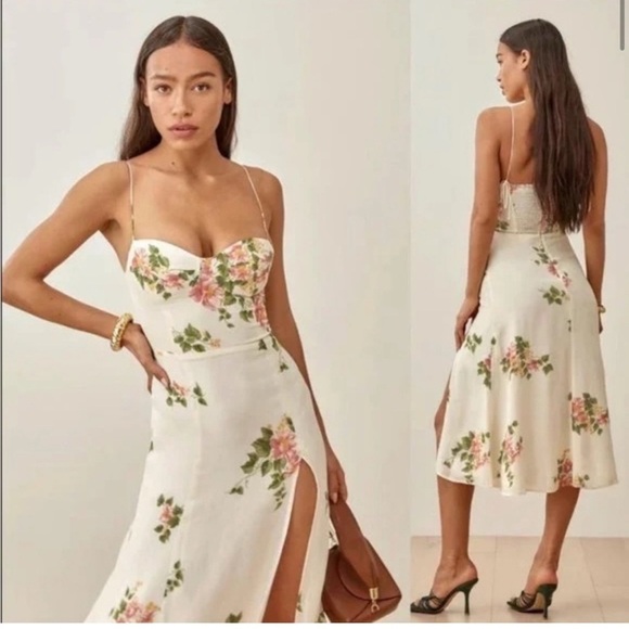 Reformation Juliette Dress in‎ Marcona NWT Sz 12 - Picture 8 of 8